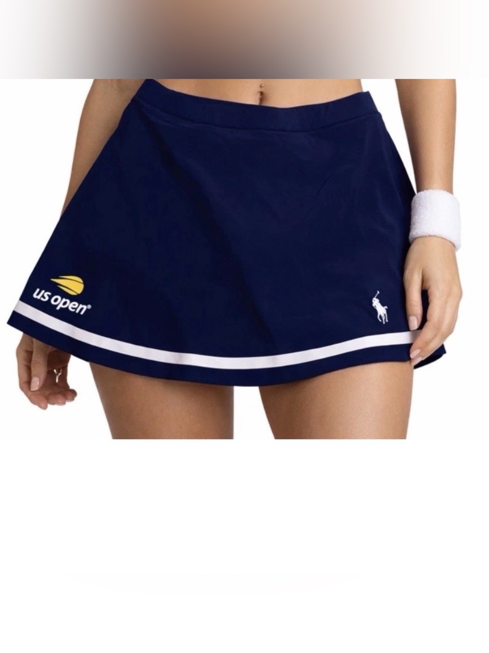 Ralph Lauren Navy Skirt with White Stripe
